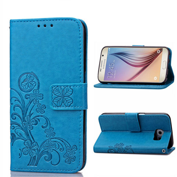 S6 S7 Case Retro Flower Leather Wallet Flip For Samsung Galaxy S3 S4 S5 S6 S7 Edge Note 5 4 3 Funda Card Slot Stand Holder Coque