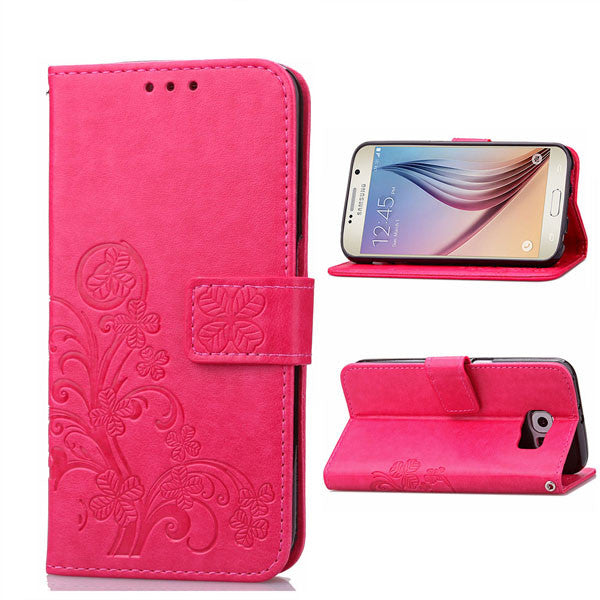 S6 S7 Case Retro Flower Leather Wallet Flip For Samsung Galaxy S3 S4 S5 S6 S7 Edge Note 5 4 3 Funda Card Slot Stand Holder Coque