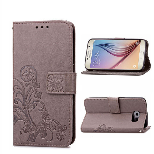 S6 S7 Case Retro Flower Leather Wallet Flip For Samsung Galaxy S3 S4 S5 S6 S7 Edge Note 5 4 3 Funda Card Slot Stand Holder Coque