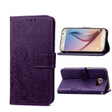 S6 S7 Case Retro Flower Leather Wallet Flip For Samsung Galaxy S3 S4 S5 S6 S7 Edge Note 5 4 3 Funda Card Slot Stand Holder Coque