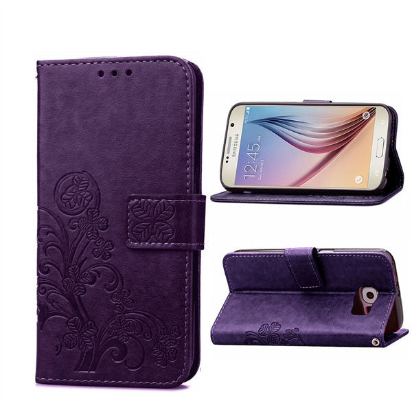 S6 S7 Case Retro Flower Leather Wallet Flip For Samsung Galaxy S3 S4 S5 S6 S7 Edge Note 5 4 3 Funda Card Slot Stand Holder Coque