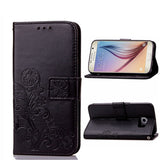 S6 S7 Case Retro Flower Leather Wallet Flip For Samsung Galaxy S3 S4 S5 S6 S7 Edge Note 5 4 3 Funda Card Slot Stand Holder Coque