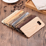 S6 S7 High Quality Wood Phone Cases For Samsung Galaxy S6 edge Plus S7 edge Funda Fashion Wooden Soft TPU Silicone Silicon Cover