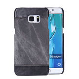 S7 S6 Jean Pattern Cover For Samsung Galaxy S7 S6 edge Plus Note 5 4 3 Funda Retro Cowboy Man Canvas PU Leather Phone Cases Capa