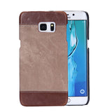 S7 S6 Jean Pattern Cover For Samsung Galaxy S7 S6 edge Plus Note 5 4 3 Funda Retro Cowboy Man Canvas PU Leather Phone Cases Capa