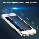 Tempered Glass Protector For Iphone 7 6 6s Plus 5 5s SE Clear HD 9H Explosion Proof Screen Film Toughened Membrane + Clean Tools