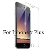 Tempered Glass Protector For Iphone 7 6 6s Plus 5 5s SE Clear HD 9H Explosion Proof Screen Film Toughened Membrane + Clean Tools