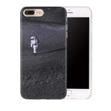 TOP Quality Soft IMD TPU Gel Rubber Cases For iphone 7 6 6s Plus Capa Hot Selling Moon Space Pattern Back Cover Shell Coque Para