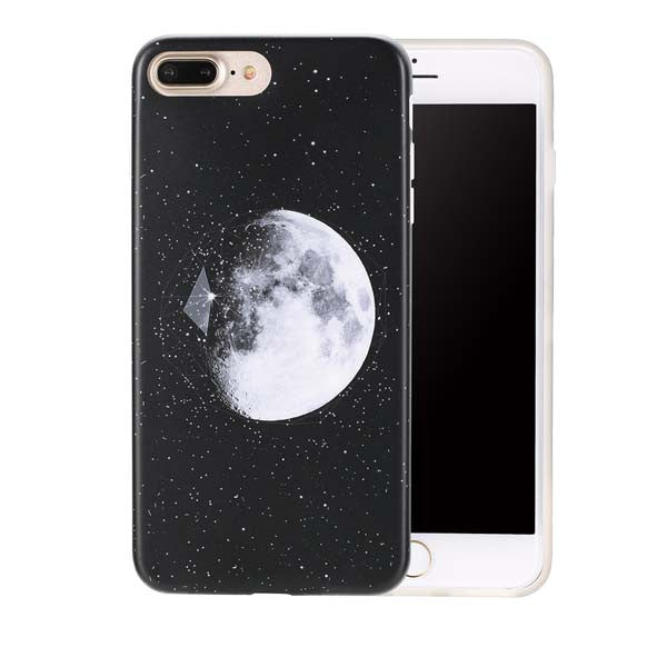 TOP Quality Soft IMD TPU Gel Rubber Cases For iphone 7 6 6s Plus Capa Hot Selling Moon Space Pattern Back Cover Shell Coque Para