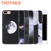 TOP Quality Soft IMD TPU Gel Rubber Cases For iphone 7 6 6s Plus Capa Hot Selling Moon Space Pattern Back Cover Shell Coque Para