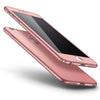 Ultra thin 360 Case for iphone 7 6 6s Plus Cover Luxury Full Body Protective Phone Cases Matte Hard PC Shell Capa Glass Film New