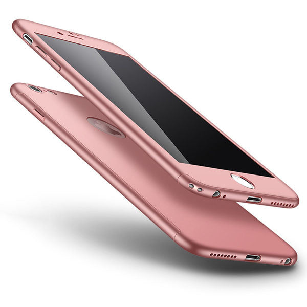 Ultra thin 360 Case for iphone 7 6 6s Plus Cover Luxury Full Body Protective Phone Cases Matte Hard PC Shell Capa Glass Film New