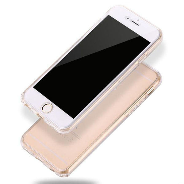 Ultra thin Soft 360 Case For iphone 7 6 6s Plus SE 5 5s Funda Clear Suave TPU GEL Silicon Cover Full Body Protective Phone Cases
