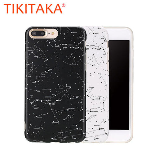 Ultra Thin Soft TPU Starry Sky Case For Apple iphone 7 7 Plus Protector Shell Capa Fashion Constellation Pattern Back Cover Gift