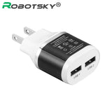 Universal 2 port USB Charger Travel Wall Charger Adapter Portable US Plug Smart Mobile Phone Charge for iPhone Android Tablet