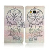 Wallet Case For Samsung Galaxy A3 A5 A7 A8 2015 Cover Fashion Cartoon Tiger Owl Pattern Leather Flip Phone Cases Stand Holder
