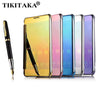 A5 Flip Mirror Leather PC Case For Samsung Galaxy A5 A7 A8 A9 Galaxy Note 4 / 5 Cover Protector Shell View Window Clear UV Coque - ilovealma