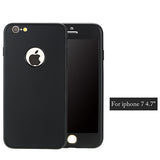 Phone Cases For iphone 7 Funda Ultra Thin 360 Full Body Protection Case For iphone 7 Plus Fashion Flexible Soft Rubber TPU Cover