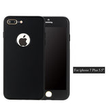 Phone Cases For iphone 7 Funda Ultra Thin 360 Full Body Protection Case For iphone 7 Plus Fashion Flexible Soft Rubber TPU Cover