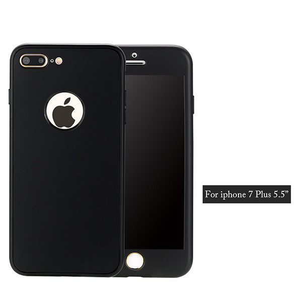 Phone Cases For iphone 7 Funda Ultra Thin 360 Full Body Protection Case For iphone 7 Plus Fashion Flexible Soft Rubber TPU Cover