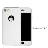 Phone Cases For iphone 7 Funda Ultra Thin 360 Full Body Protection Case For iphone 7 Plus Fashion Flexible Soft Rubber TPU Cover