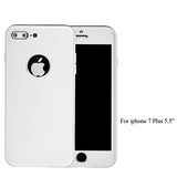 Phone Cases For iphone 7 Funda Ultra Thin 360 Full Body Protection Case For iphone 7 Plus Fashion Flexible Soft Rubber TPU Cover