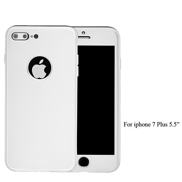 Phone Cases For iphone 7 Funda Ultra Thin 360 Full Body Protection Case For iphone 7 Plus Fashion Flexible Soft Rubber TPU Cover