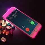 6 6s Calling Flash Light Case 360 Full Body Protective Phone Cases For Iphone 5 5s SE 6 6s Plus Hard PC Clear Front Back Cover - ilovealma