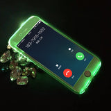 6 6s Calling Flash Light Case 360 Full Body Protective Phone Cases For Iphone 5 5s SE 6 6s Plus Hard PC Clear Front Back Cover - ilovealma