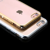 6 6s Bling Diamond Plating Frame Soft TPU Phone Cases For Iphone 6 6s 7 Plus Case Glitter Rhinestone Sparkle GEL Silicone Cover - ilovealma