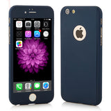7 Plus 360 Case Full Body Cover Protection Phone Cases For Iphone 7 7 Plus Luxury 3 in 1 Armor Back Cover Funda Free Glass Film - ilovealma
