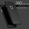 7 Plus 360 Case Full Body Cover Protection Phone Cases For Iphone 7 7 Plus Luxury 3 in 1 Armor Back Cover Funda Free Glass Film - ilovealma