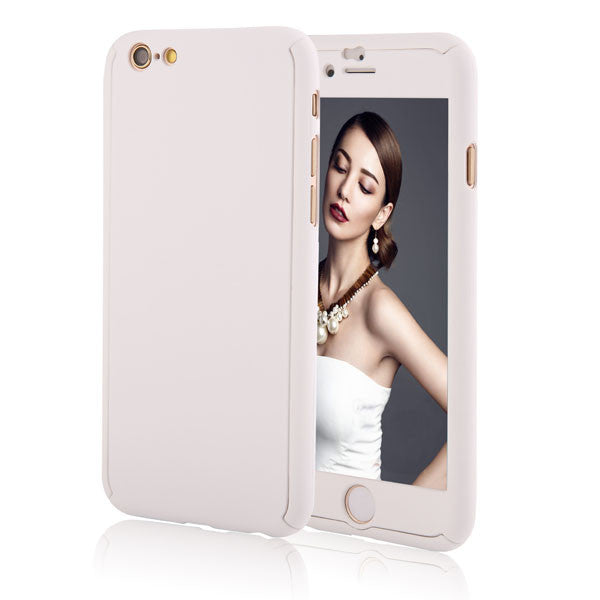 6 6s 7 Plus 360 Case Full Body Coque Phone Cases for iPhone 5 5s SE 6 6S 7 Plus Hard PC Protective Cover Free Clear Screen Film - ilovealma