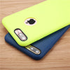 Solid Candy Color Phone Cases for iPhone 7 6 6s Plus 5 5s SE Case Ultra Thin Durable Soft TPU GEL Silicone Back Cover Funda Capa