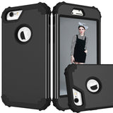 Shockproof Phone Cases For iPhone 6 6S 7 Plus Case Durable PC+TPU 3 Layers Hybrid Full Body Protect Anti-Knock Armor Phone Shell