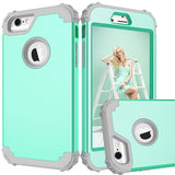 Shockproof Phone Cases For iPhone 6 6S 7 Plus Case Durable PC+TPU 3 Layers Hybrid Full Body Protect Anti-Knock Armor Phone Shell