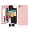 7 Plus Luxury 3D Mirror Wallet Case For Iphone 7 7 Plus Cover Fashion Lady Makeup Mirror PU Leather Flip Card Slot Holder Stand - ilovealma