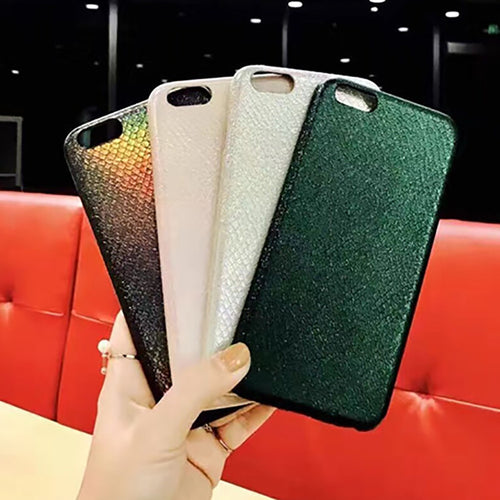 Colorful Soft Phone Cases For iphone 7 6 6s Plus Fundas Luxury Bling Shining Snake Scales Aurora Coque For iphone 7 Case Cover - ilovealma