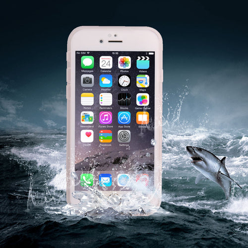 Waterproof Case For iphone 6 6S Plus Coolest Water Proof Swim Diving Transparent 360 Full Protective Front & Back Soft TPU Cover