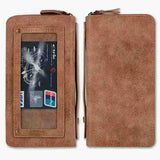 Retro Leather Flip for Iphone 7 6 6s Plus Cover Multifunction Mirror Wallet Case For Samsung Galaxy S7 S7 edge Phone Pouch Card