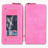 Retro Leather Flip for Iphone 7 6 6s Plus Cover Multifunction Mirror Wallet Case For Samsung Galaxy S7 S7 edge Phone Pouch Card