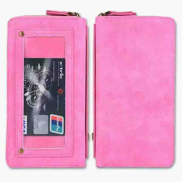 Retro Leather Flip for Iphone 7 6 6s Plus Cover Multifunction Mirror Wallet Case For Samsung Galaxy S7 S7 edge Phone Pouch Card