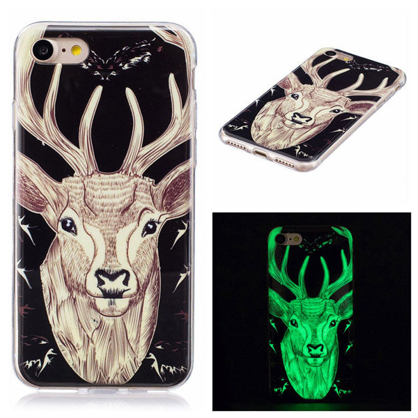 Phone cases For iphone 5 5s SE 6 6s 7 Plus Cover Ultra Thin Soft TPU Luminous Case For Samsung Galaxy S6 S7 edge S5 A3 A5 J3 J5