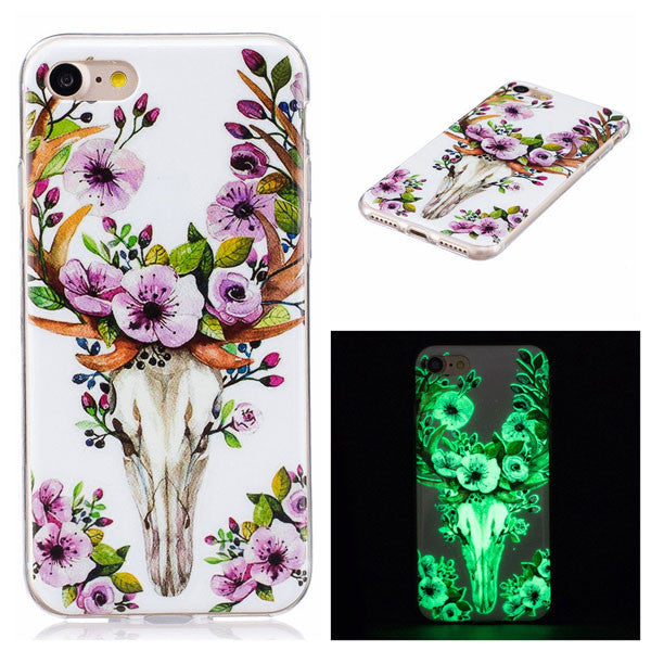 Phone cases For iphone 5 5s SE 6 6s 7 Plus Cover Ultra Thin Soft TPU Luminous Case For Samsung Galaxy S6 S7 edge S5 A3 A5 J3 J5