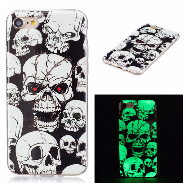 Phone cases For iphone 5 5s SE 6 6s 7 Plus Cover Ultra Thin Soft TPU Luminous Case For Samsung Galaxy S6 S7 edge S5 A3 A5 J3 J5