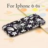 Ultra thin 360 Case + Glass Film Protector Phone Cases For iPhone 6 6s Plus Cover Full Body 3D Embossed Matte Flower Hard Shell