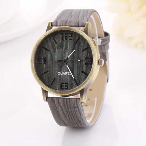 Fashion Women's Watch Vintage Wood Grain Women Quartz Watch Wristwatch Gift Relogio Feminino orologio donna
