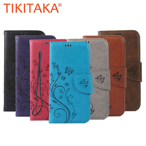 Wallet Case For Iphone 7 6 6s Plus SE 5 5s Funda Retro Flower Embossed Leather Flip Stand Holder Cover With Card Slot Capa Shell