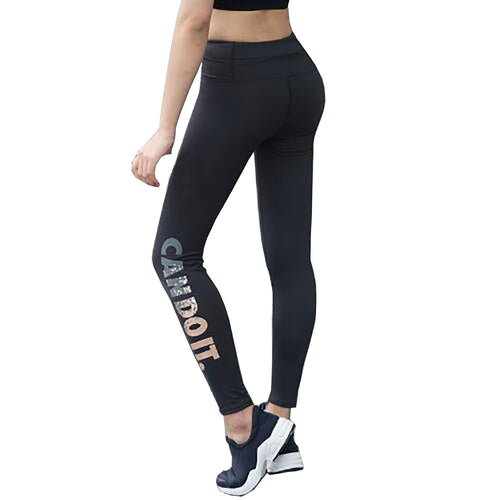 Women 2017 Sports Leggings Fitness Yoga Pants High Waist Elastic Capri Pants Quick Drying Compression Tights wholesales #EW