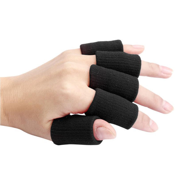 4 Coolor Optional 10pcs Stretch Elastic Basketball Finger Guard Support Wraps Finger Stall Sleeve Protector Protective Gear#FC34 - ilovealma